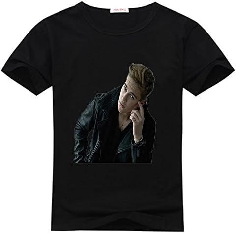 ShanshanChen Mens T-shirts Justin Bieber Panthers Cartoon Black Size M