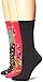 Ozone Women's Birds And Waves Crew Socks 3 Pack,Fuschia,One Size