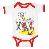 Dr. Seuss Cat in the Hat Ringer Bodysuit Onesie