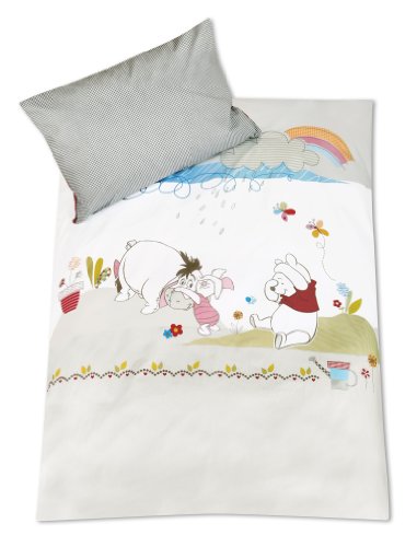 Julius Z&ouml;llner 8510112020 Bettw&auml;sche 100 x 135 cm und 40 x 60 cm, Poohs Patchwork