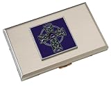 Purple Celtic Cross Metal Wallet