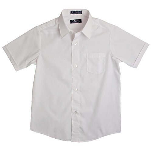 French Toast Boys White Short Sleeves Oxford Shirt - E9003