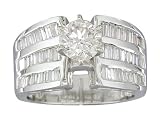 EGL Certified 1.85 cts Diamond Engagement Ring 14Kt White Gold