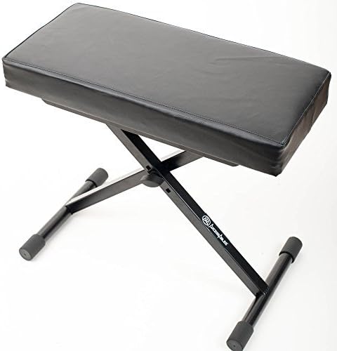 AxcessAbles AXA KB-101 Large Padded Keyboard Bench with 260lb Weight Capacity