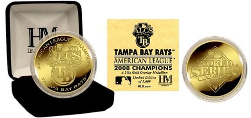 Buy Tampa Bay Rays '08 American League Champions 24KT Gold Coin by Highland Mint