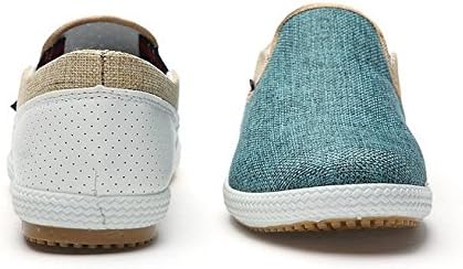 Amata Men's Shoes Upper Linen Woven. (10, Green)