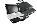 Deluxe black leather case for ASUS EEE PC 700 701 702 BY DURAGADGET