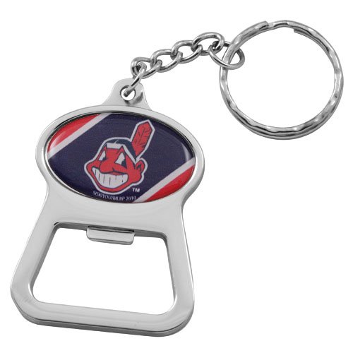 Cleveland Indians Team Logo Bottle Opener Keychain