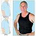 Mens Body Shaper Slimming Stomach Waistline Trimmer Black Undershirt