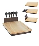 Hideaway Cheese Cutting Board & Knives Set