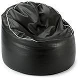 Magma-Heimtex 2829001 Sitzmöbel Tube Cosy, 85x75cm rund, 270Liter, Polystyrolfüllung, Original Knauf, Farbe schwarz