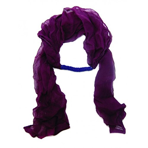 Lightweight Scarf (Maroon Scarf with a Fabric Wrapped Closure)