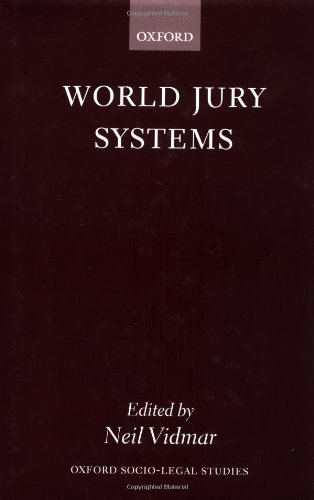 World Jury Systems (Oxford Socio-Legal Studies)