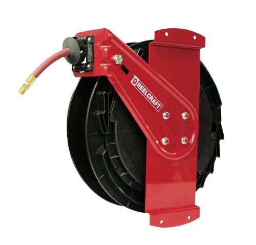 Reelcraft RT650-OLPSM 3/8-Inch by 50-Feet Spring Driven Hose Reel for Air/Water