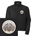 Artsmith, Inc. Men's Embroidered Jacket Eagle American Flag and Motorcycle Engine - Harley Davidson Gear - Black, Medium