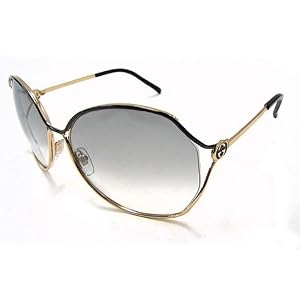 GUCCI GG 2846 S Sunglasses 2846S Gold Black YC6 O0 Shades