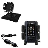 Samsung Glyde Auto Bean Bag Dash Holder with Car Charger - Uses Gomadic TipExchange