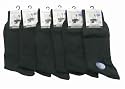 Mens plain 100% cotton socks (Pack of 6)