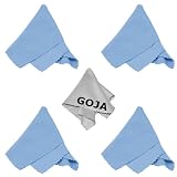 Fisheye Lens, (5 Pack) MagicFiber Ultra Fine Goja Microfiber Cleaning Cloths for LCD screen, Camera Lens, Glasses and other delicate surfaces (4 Sky Blue, 1 Grey / Premium 200mg) Removes fingerprints and oil with just a swipe! Perfect for Tablets (iPad, Xoom, Galaxy Tab, Kindle, Nook), Cell Phone (iPhone, HTC, Droid, Samsung, Android, Blackberry), Laptop and LCD TV screens