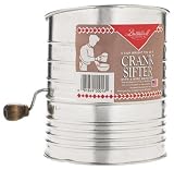Bromwell Housewares 5Cups Crank Tin Sifter 40