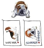Bulldog Wipe Your Paws Towel