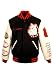 Hudson Outerwear Mens Bulldog Wool and Leather Varsity Jacket