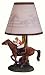 Horse & Jockey Silhouette Lamp Racing Race Pony
