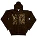 Bob Marley - Eyes Zip Faded Black Hoodie