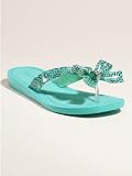 Guess Women's Tutu2 Flip Flop,Blue,8 M US