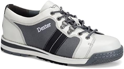 Dexter Mens SST Tank White/Grey/Black Bowling Shoes- Right Hand (9 1/2 E US, White/Grey/Black)