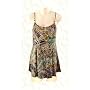 It Figures! Slender Thighs Collection Princess Seam Batik Print Swimdress Swimsuit RETAIL VALUE $109