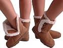 EyeCatchShoes - Toggle Velcro Faux Suede Fur Lined Womens Boots