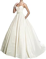 Sweetheart 2015 Beaded Taffeta Wedding Dress 