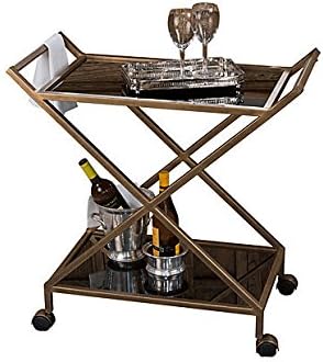 Dessau Home Antique Gold Bar Cart