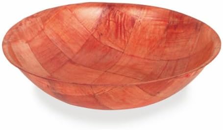 Woven Wood Bowls for Salads or Snacks, 20" Round (12 pack)