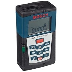 Bosch 0615994041 Laserentfernungsmesser DLE 70 Professional mit Batterien und Schutztasche