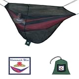 No-See-Um No More Hammock Bliss -The Ultimate Bug Free Hammock - Keeps the Bugs Out While Your Relax in Comfort - Ideal For Camping, Backpacking, Kayaking & Travel - Rope Included & Bag Attached
