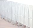 White Tulle Twin Bed Skirt by Sleeping Partners