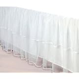 White Tulle Twin Bed Skirt by Sleeping Partners by Tadpoles Basics