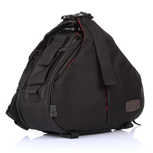 Caden K1 一眼レフカメラ用スリングバッグ ブラック