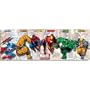 (24x60) Marvel Heroes (Captain America, Thing, Spider-Man, Iron Man, Hulk, Wolverine, Door) Art Poster Print