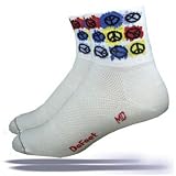DeFeet AirEator 2.5in Scattered Peaces Cycling/Running Socks - AIRSCP