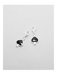 Poker Card Charm In 92.5 Sterling Silver