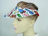 Cheerleading cheer classic novelty print sun visor cap super lightweight