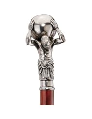 Lawn & Patio: Design Toscano PA3093 Atlas Pewter Walking Stick - Design Toscano