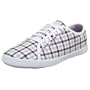 C1RCA Women's Natasha Athletic Casual,White/Gingham Check,9 M