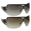 Gucci Italian Fashion Oversized Frameless Designer Sunglasses
