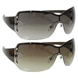 Gucci Italian Fashion Oversized Frameless Designer Sunglasses