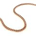 Stainless Steel Curb Cuban Link Necklace Rose Gold Color 5mm 24 Inch