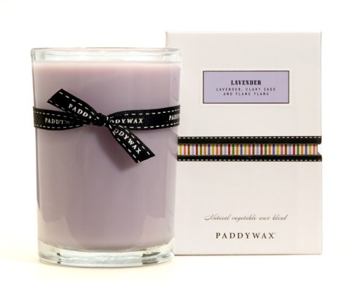 Paddywax Classic 8-Ounce Poured Glass Candle, Lavender by Paddywax